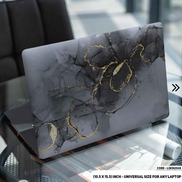 Liquid Marble Texture Matte Finished Removable Waterproof Laptop Sticker & Laptop Skin (Including FREE Accessories) - LSKN2048 - DDecorator