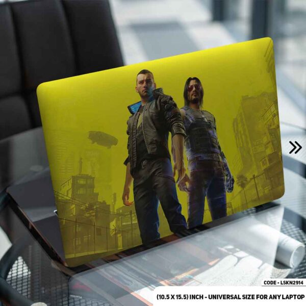CyberPunk Male Character Matte Finished Removable Waterproof Laptop Sticker & Laptop Skin (Including FREE Accessories) - LSKN2914 - DDecorator