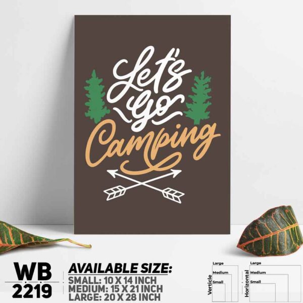 DDecorator Camping - Travel - Motivational Wall Decoration And Home Decoration PVC Wall Board And Wall Canvas - WB2219