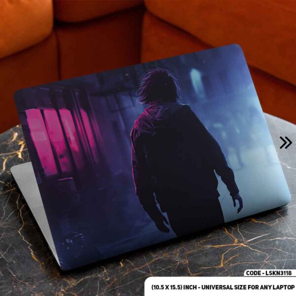 JOKER Standing Matte Finished Removable Waterproof Laptop Sticker & Laptop Skin (Including FREE Accessories) - LSKN3118 - DDecorator