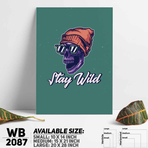 DDecorator Stay Wild - Motivational Wall Decoration And Home Decoration PVC Wall Board And Wall Canvas - WB2087