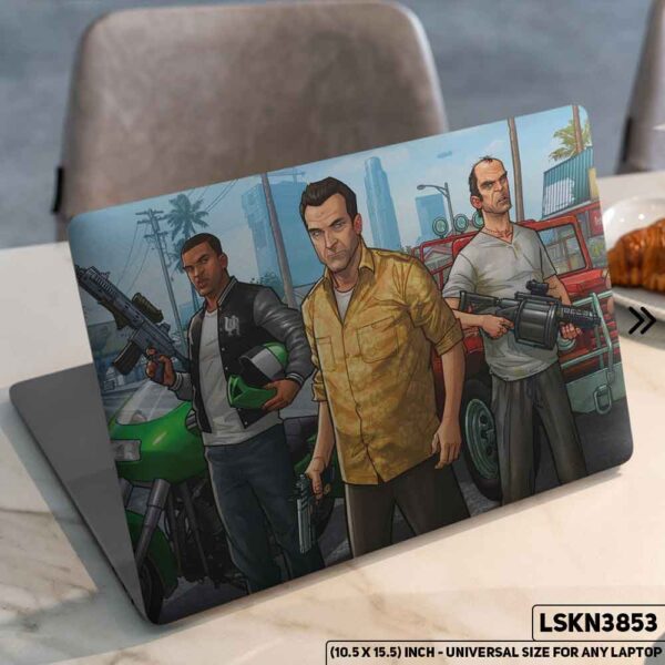 Digital Character Illustration Matte Finished Removable Waterproof Laptop Sticker & Laptop Skin (Including FREE Accessories) - LSKN3853 - DDecorator