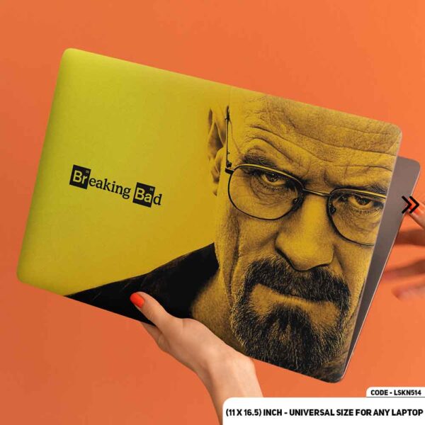 Frighting Look of Breaking Bad Matte Finished Removable Waterproof Laptop Sticker & Laptop Skin (Including FREE Accessories) - LSKN514 - DDecorator