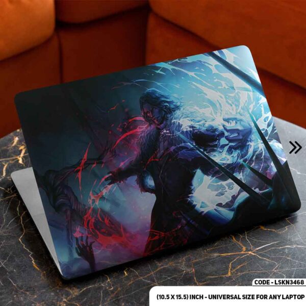 Digital Character Illustration Matte Finished Removable Waterproof Laptop Sticker & Laptop Skin (Including FREE Accessories) - LSKN3468 - DDecorator