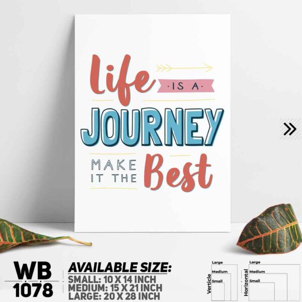 DDecorator Motivational Quote Wall Decoration And Home Decoration PVC Wall Board And Wall Canvas - WB1078