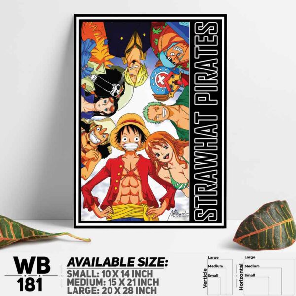 DDecorator One Piece Anime Manga series Wall Decoration And Home Decoration PVC Wall Board And Wall Canvas - WB181