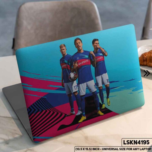 Neymar Football Playing Matte Finished Removable Waterproof Laptop Sticker & Laptop Skin (Including FREE Accessories) - LSKN4195 - DDecorator