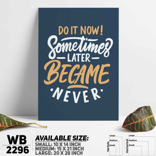 DDecorator Do It Now - Motivational Wall Decoration And Home Decoration PVC Wall Board And Wall Canvas - WB2296