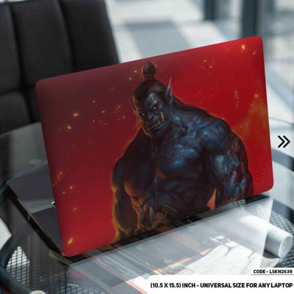 Fantasy Fighting Beast Illustration Matte Finished Removable Waterproof Laptop Sticker & Laptop Skin (Including FREE Accessories) - LSKN2639 - DDecorator