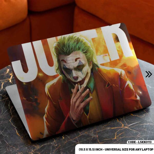 JOKER Smoking Matte Finished Removable Waterproof Laptop Sticker & Laptop Skin (Including FREE Accessories) - LSKN3113 - DDecorator