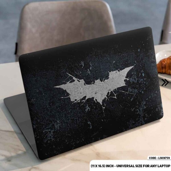 Batman Logo Matte Finished Removable Waterproof Laptop Sticker & Laptop Skin (Including FREE Accessories) - LSKN759 - DDecorator