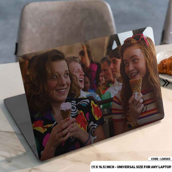 Stranger Things Matte Finished Removable Waterproof Laptop Sticker & Laptop Skin (Including FREE Accessories) - LSKN665 - DDecorator