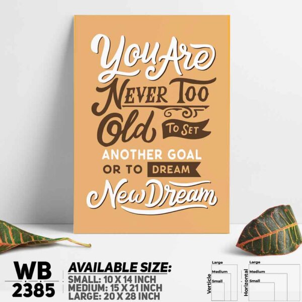 DDecorator New Dream - Motivational Wall Decoration And Home Decoration PVC Wall Board And Wall Canvas - WB2385