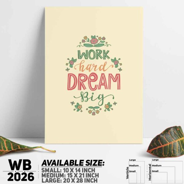 DDecorator Dream - Motivational Wall Decoration And Home Decoration PVC Wall Board And Wall Canvas - WB2026