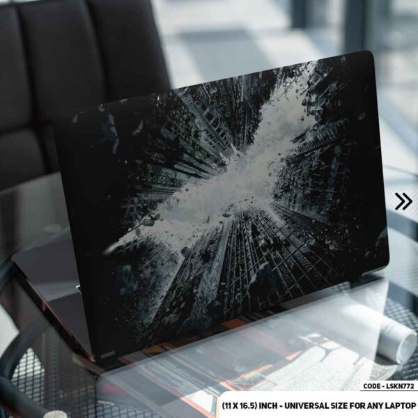 Batman Logo Matte Finished Removable Waterproof Laptop Sticker & Laptop Skin (Including FREE Accessories) - LSKN772 - DDecorator