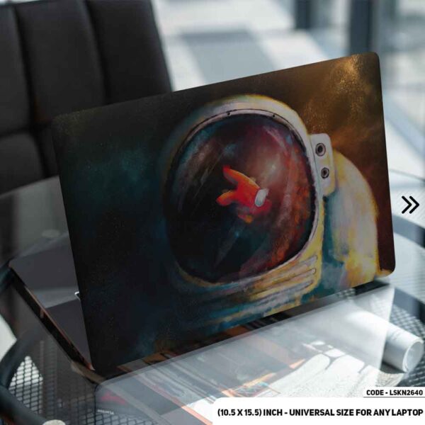 Fantasy Astronaut with Among Us Illustrations Matte Finished Removable Waterproof Laptop Sticker & Laptop Skin (Including FREE Accessories) - LSKN2640 - DDecorator