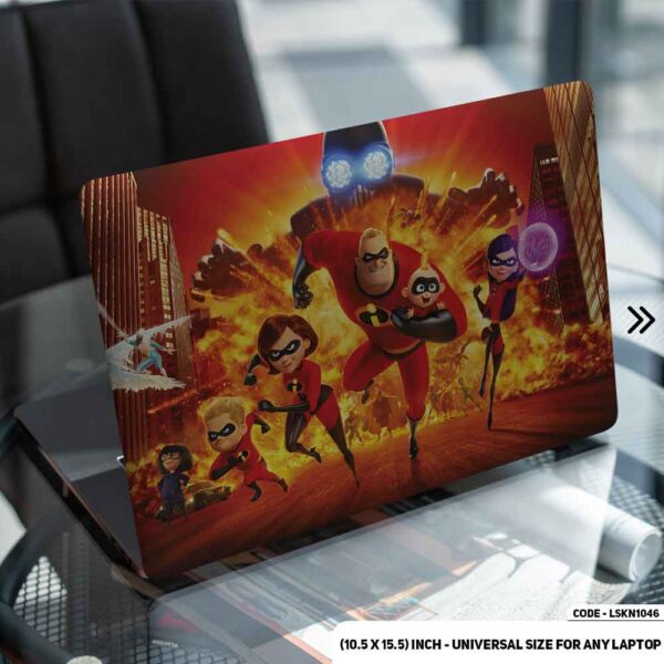 The Incredibles Matte Finished Removable Waterproof Laptop Sticker & Laptop Skin (Including FREE Accessories) - LSKN1046 - DDecorator