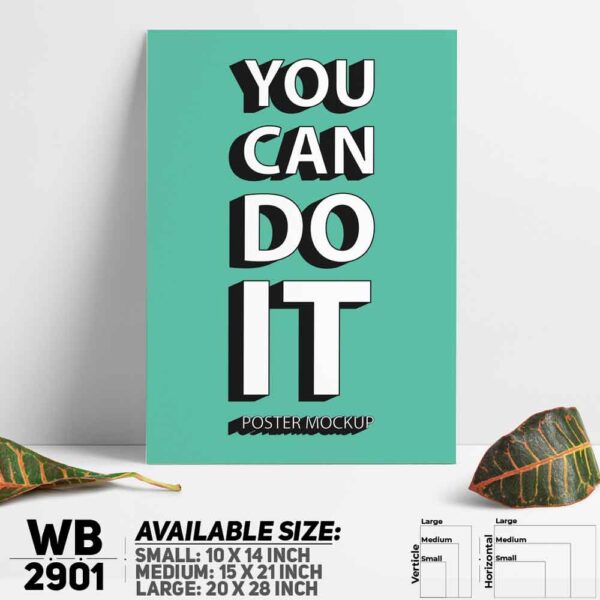 DDecorator You Can Do It - Motivational Wall Decoration And Home Decoration PVC Wall Board And Wall Canvas - WB2901