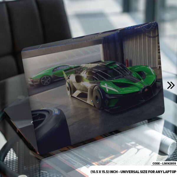 Fancy Car Matte Finished Removable Waterproof Laptop Sticker & Laptop Skin (Including FREE Accessories) - LSKN2859 - DDecorator