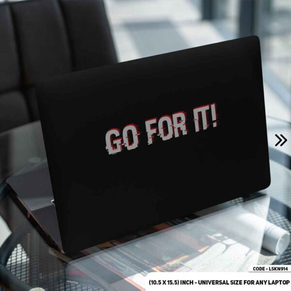 Motivational Quote Matte Finished Removable Waterproof Laptop Sticker & Laptop Skin (Including FREE Accessories) - LSKN914 - DDecorator