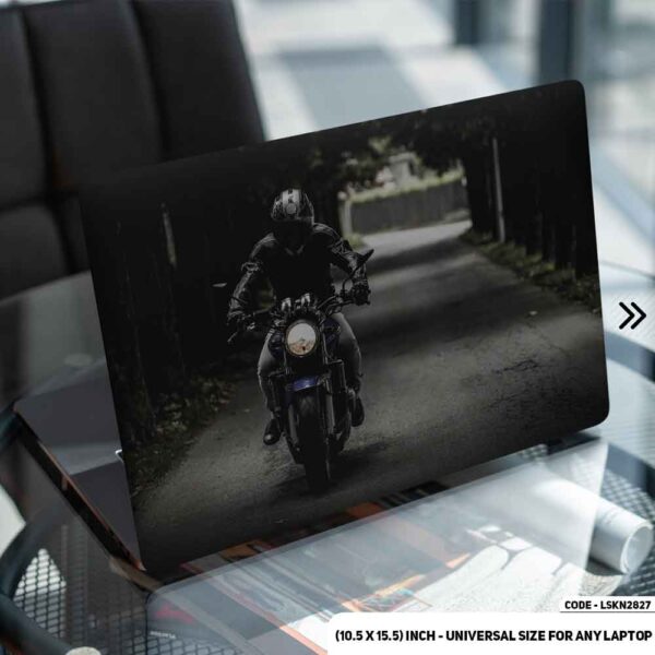 Man on Road Matte Finished Removable Waterproof Laptop Sticker & Laptop Skin (Including FREE Accessories) - LSKN2827 - DDecorator