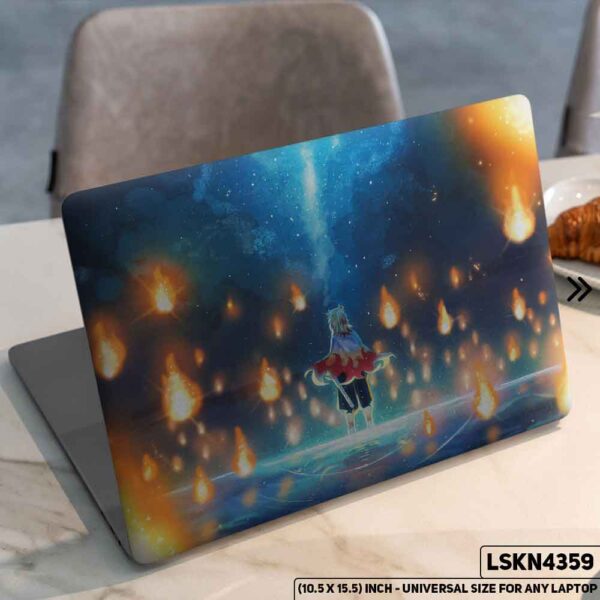 Demon Slayer: Kimetsu no Yaiba Matte Finished Removable Waterproof Laptop Sticker & Laptop Skin (Including FREE Accessories) - LSKN4359 - DDecorator