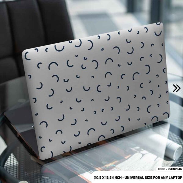 Seamless Geomatric Pattern Matte Finished Removable Waterproof Laptop Sticker & Laptop Skin (Including FREE Accessories) - LSKN2346 - DDecorator