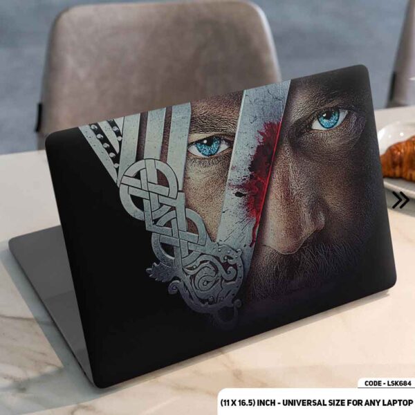 Vikings Matte Finished Removable Waterproof Laptop Sticker & Laptop Skin (Including FREE Accessories) - LSKN684 - DDecorator