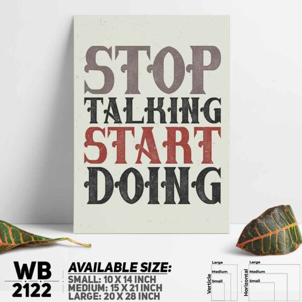 DDecorator Start Doing - Motivational Wall Decoration And Home Decoration PVC Wall Board And Wall Canvas - WB2122