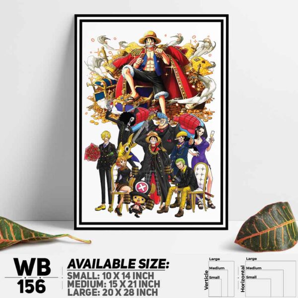 DDecorator One Piece Anime Manga series Wall Decoration And Home Decoration PVC Wall Board And Wall Canvas - WB156