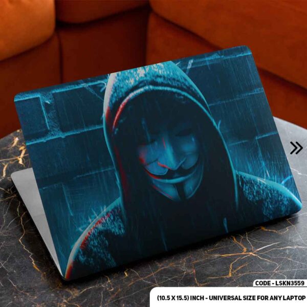 Cyber Warrarior Matte Finished Removable Waterproof Laptop Sticker & Laptop Skin (Including FREE Accessories) - LSKN3559 - DDecorator