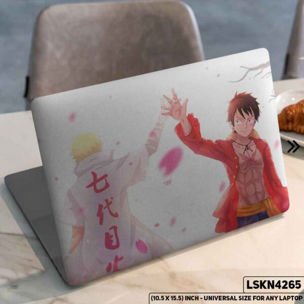 One Piece Manga Series Monkey D. Luffy Straw Hat  Matte Finished Removable Waterproof Laptop Sticker & Laptop Skin (Including FREE Accessories) - LSKN4265 - DDecorator