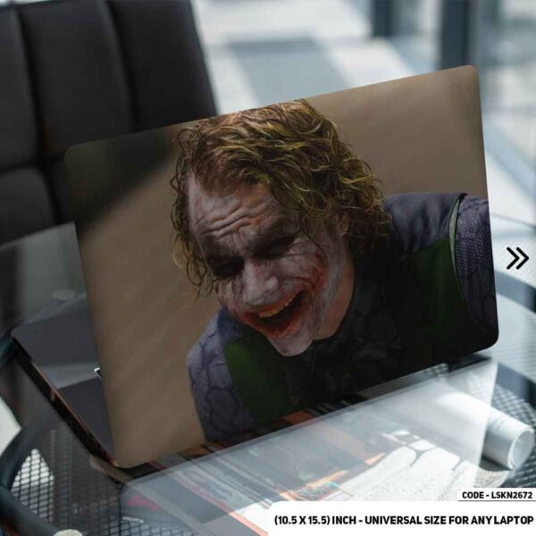 Joker Iconic Face Matte Finished Removable Waterproof Laptop Sticker & Laptop Skin (Including FREE Accessories) - LSKN2672 - DDecorator