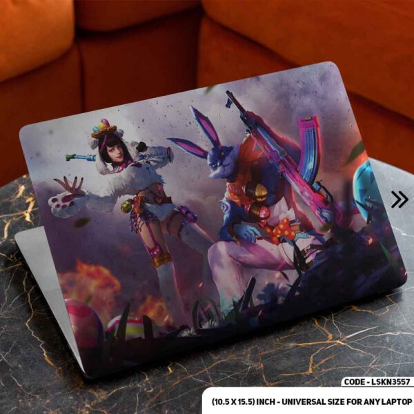 Digital Character Illustration Matte Finished Removable Waterproof Laptop Sticker & Laptop Skin (Including FREE Accessories) - LSKN3557 - DDecorator