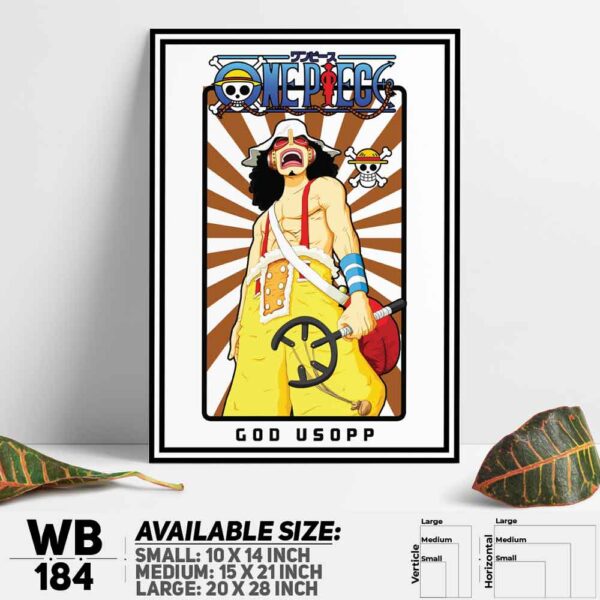 DDecorator One Piece Anime Manga series Wall Decoration And Home Decoration PVC Wall Board And Wall Canvas - WB184