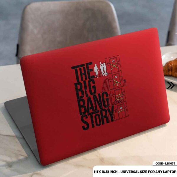 The Big Bang Theory Matte Finished Removable Waterproof Laptop Sticker & Laptop Skin (Including FREE Accessories) - LSKN675 - DDecorator