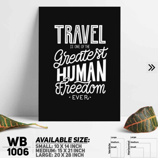 DDecorator Motivational Quote Wall Decoration And Home Decoration PVC Wall Board And Wall Canvas - WB1006