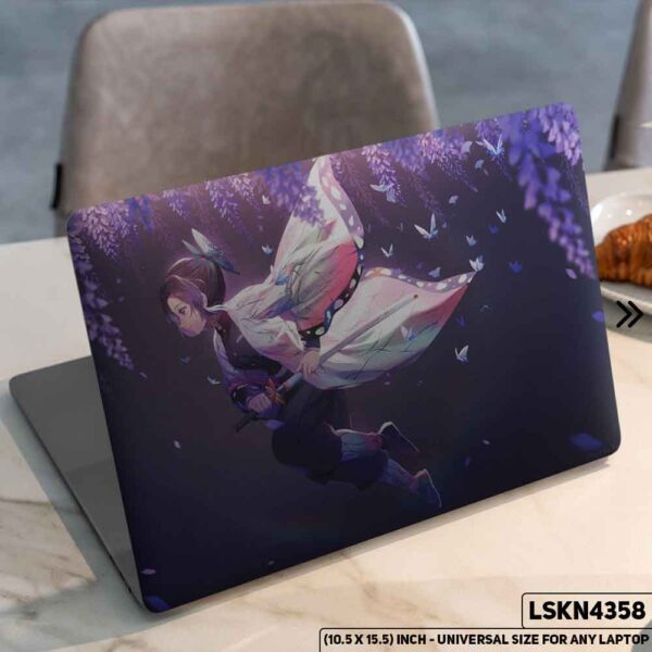 Demon Slayer: Kimetsu no Yaiba Matte Finished Removable Waterproof Laptop Sticker & Laptop Skin (Including FREE Accessories) - LSKN4358 - DDecorator