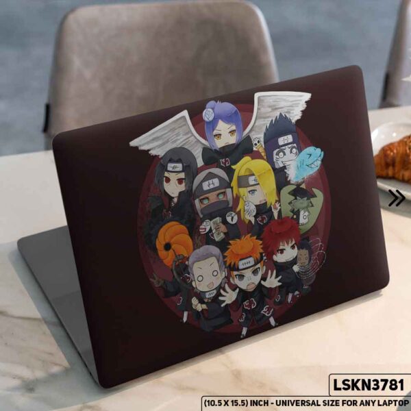 NARUTO Anime Character Illustration Matte Finished Removable Waterproof Laptop Sticker & Laptop Skin (Including FREE Accessories) - LSKN3781 - DDecorator