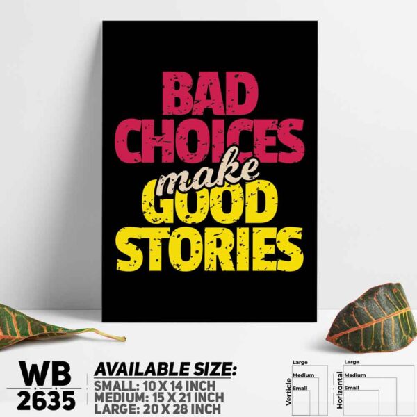 DDecorator Good Stories - Motivational Wall Decoration And Home Decoration PVC Wall Board And Wall Canvas - WB2635