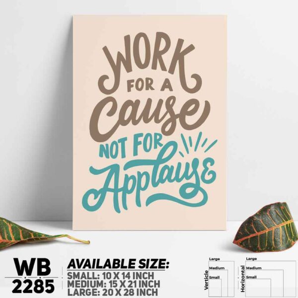 DDecorator Work Hard Always - Motivational Wall Decoration And Home Decoration PVC Wall Board And Wall Canvas - WB2285