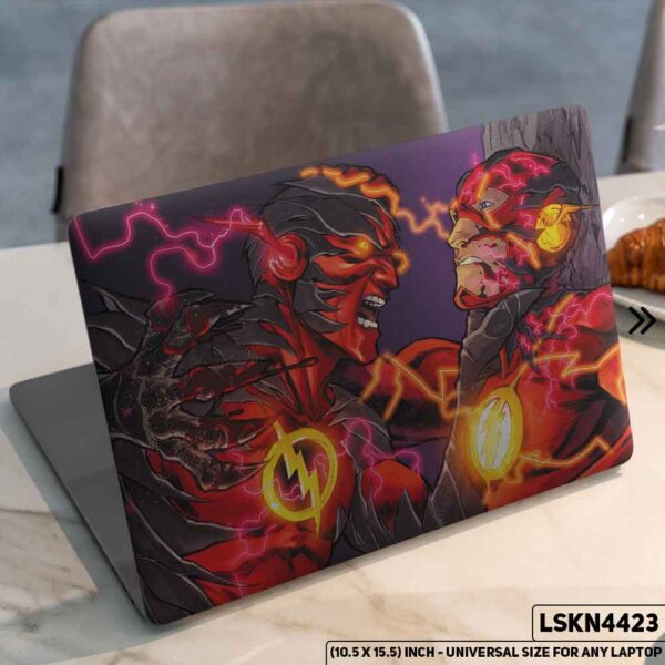 Flash Justice League Matte Finished Removable Waterproof Laptop Sticker & Laptop Skin (Including FREE Accessories) - LSKN4423 - DDecorator