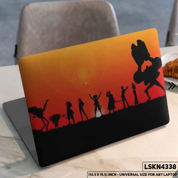 One Piece Manga Series Monkey D. Luffy Straw Hat  Matte Finished Removable Waterproof Laptop Sticker & Laptop Skin (Including FREE Accessories) - LSKN4338 - DDecorator