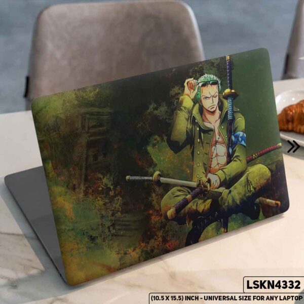 One Piece Manga Series Monkey D. Luffy Straw Hat  Matte Finished Removable Waterproof Laptop Sticker & Laptop Skin (Including FREE Accessories) - LSKN4332 - DDecorator