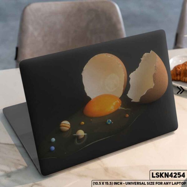 Solar Planet Glaxy Outer Space Matte Finished Removable Waterproof Laptop Sticker & Laptop Skin (Including FREE Accessories) - LSKN4254 - DDecorator
