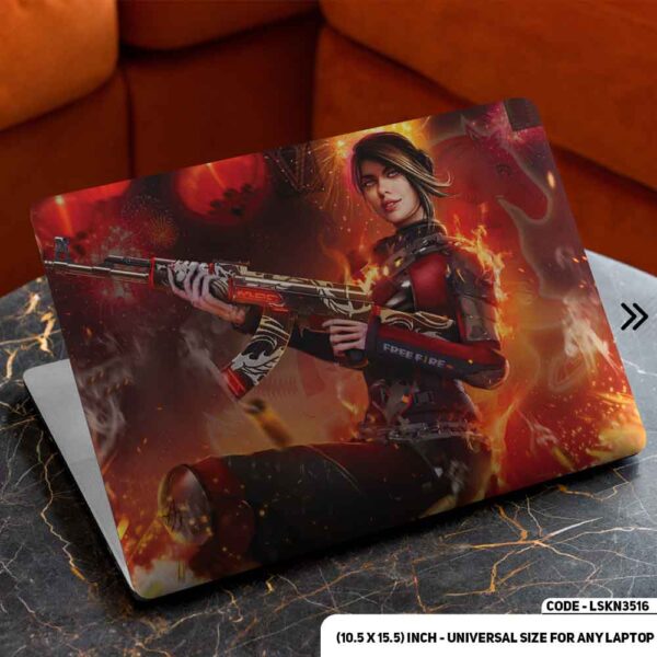 Digital Character Illustration Matte Finished Removable Waterproof Laptop Sticker & Laptop Skin (Including FREE Accessories) - LSKN3516 - DDecorator