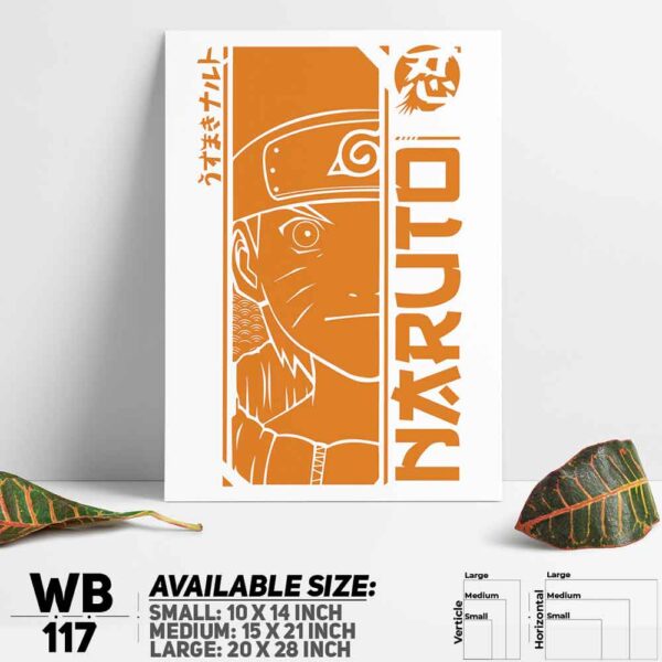 DDecorator Naruto Uzumak Manga Naruto Anime Wall Decoration And Home Decoration PVC Wall Board And Wall Canvas - WB117