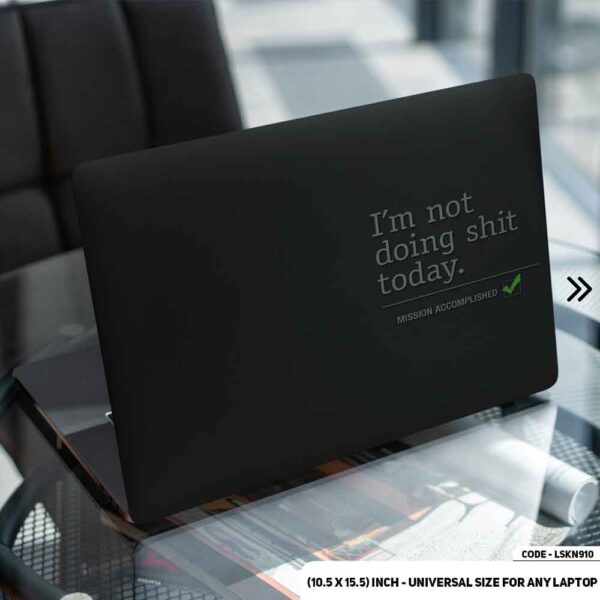 Motivational Quote Matte Finished Removable Waterproof Laptop Sticker & Laptop Skin (Including FREE Accessories) - LSKN910 - DDecorator