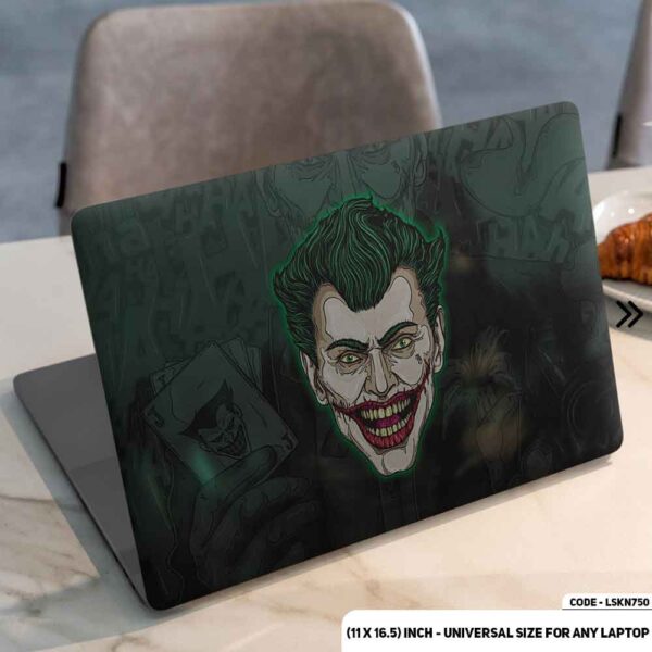 JOKER Matte Finished Removable Waterproof Laptop Sticker & Laptop Skin (Including FREE Accessories) - LSKN750 - DDecorator