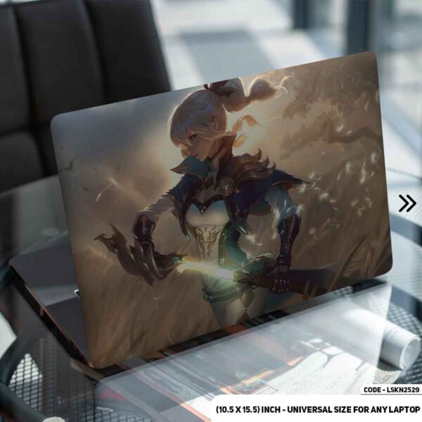 Fantasy Anime Girl Illustration Matte Finished Removable Waterproof Laptop Sticker & Laptop Skin (Including FREE Accessories) - LSKN2529 - DDecorator
